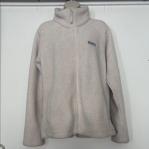 Columbia Cream Sherpa Fleece Jacket